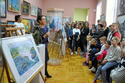 Детские работы пополнили выставку «Художники России – за чистую воду»