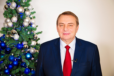 Поздравление главы города Анатолия Пахомова с Новым годом и Рождеством