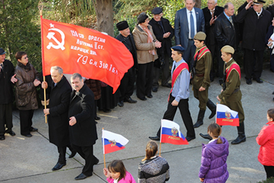  Знамя Победы отправилось по маршруту памяти в Сочи