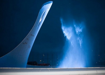 «Олимпийский фонтан» остановлен из-за снегопада