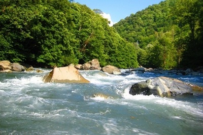 В Сочи организован контроль за уровнем воды на реках. Противопаводковую работу обсудили на краевом видеоселекторе 