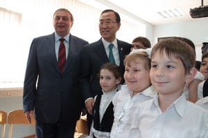 Генеральный секретарь ООН Пан Ги Мун пообщался с сочинскими школьниками