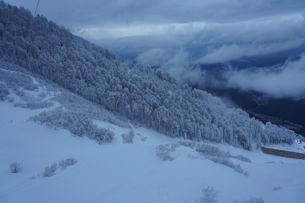 В горах Сочи пройдут сильные снегопады