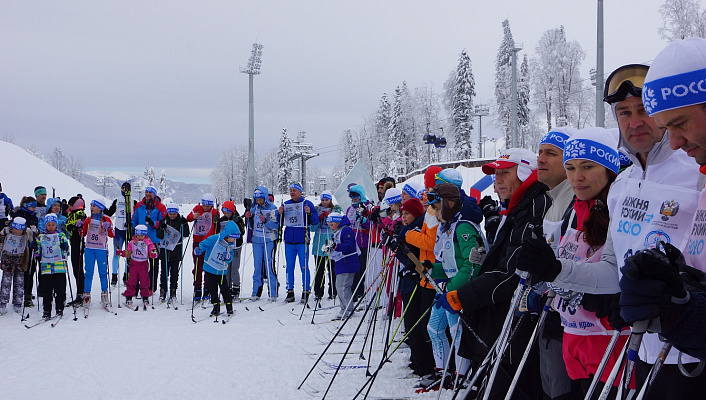 Краевые соревнования прошли в Сочи в рамках ежегодной гонки «Лыжня России».
