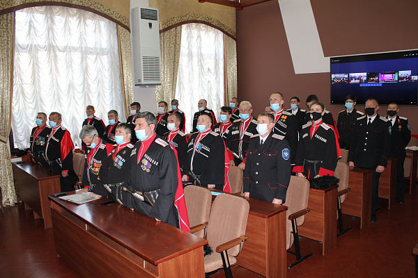 Сочинцы приняли участие в отчетном сборе Кубанского казачьего войска