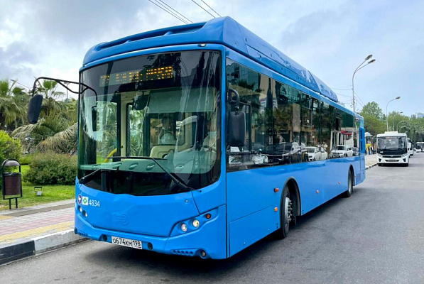 В Сочи проходит тестовая эксплуатация новых пассажирских автобусов на природном газе