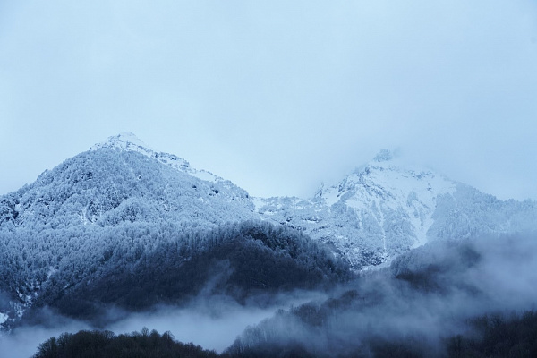 В горах Сочи ожидается сильный снег