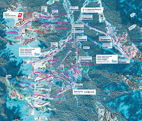 На горных курортах Сочи вновь работает  единый ски-пасс